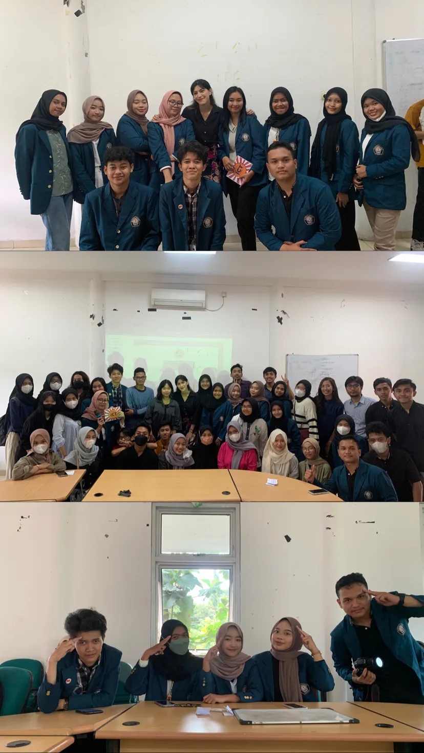 Indonesian Marketing Association students at a university event